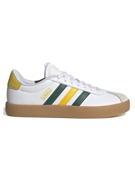 Scarpe Adidas VL Court 3.0 Bianco Verde Giallo Gum Uomo ADIDAS CORE | Sneakers | JI1756-